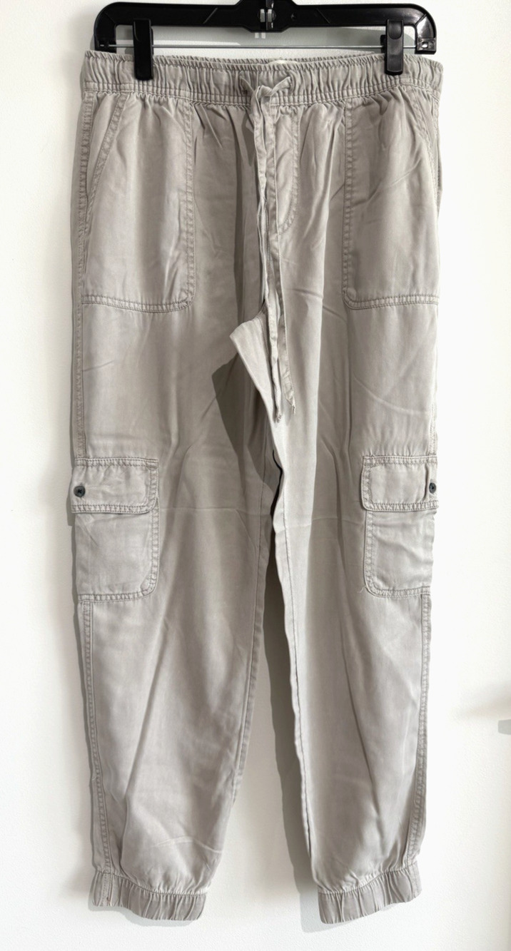NWOT C&C California Jogger utility Pants Women’s Medium Lyocell Pull On Gray